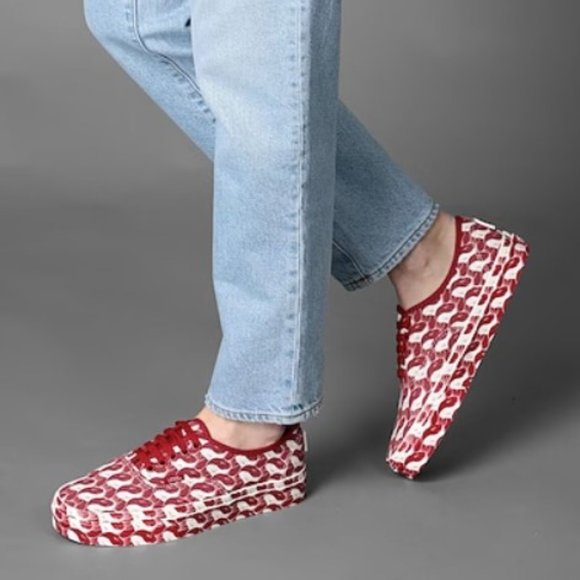 Vans x Opening Ceremony Limited Edition Sneaker Shoes Red ( 8.5 ) - Picture 2 of 8